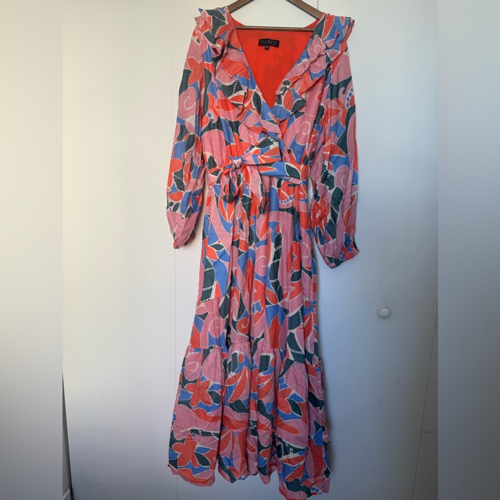 Tiered Maxi Dress/ Multicolored/22 Plus Size/Nwot - image 1
